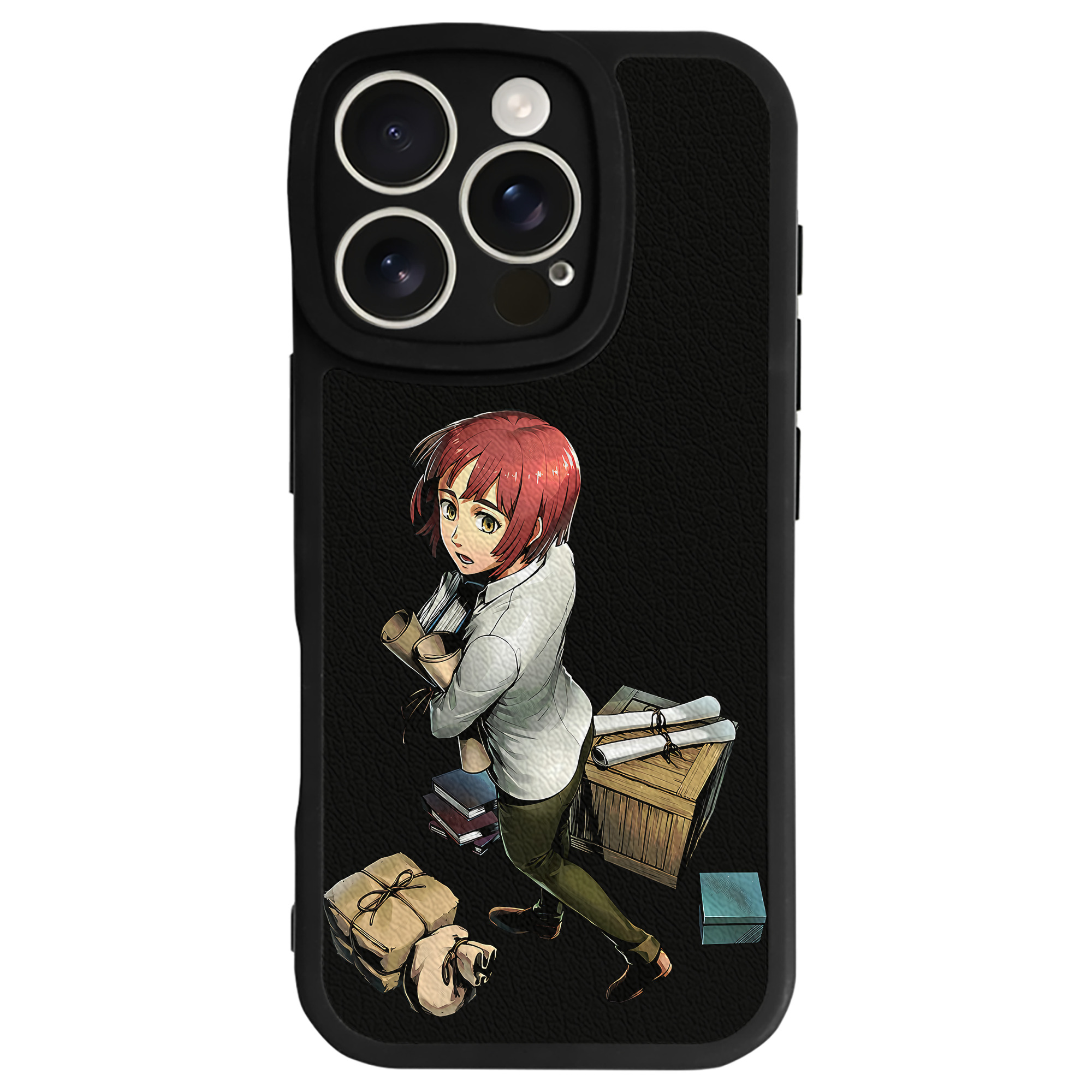（画像用） 進撃の巨人 Attack on Titan 【iPhone 16シリーズ対応】シリコンスマホケース（レザー調） 材質：シリコン